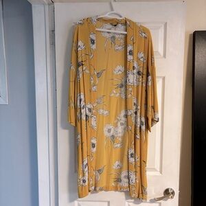 George Yellow Floral Kimono